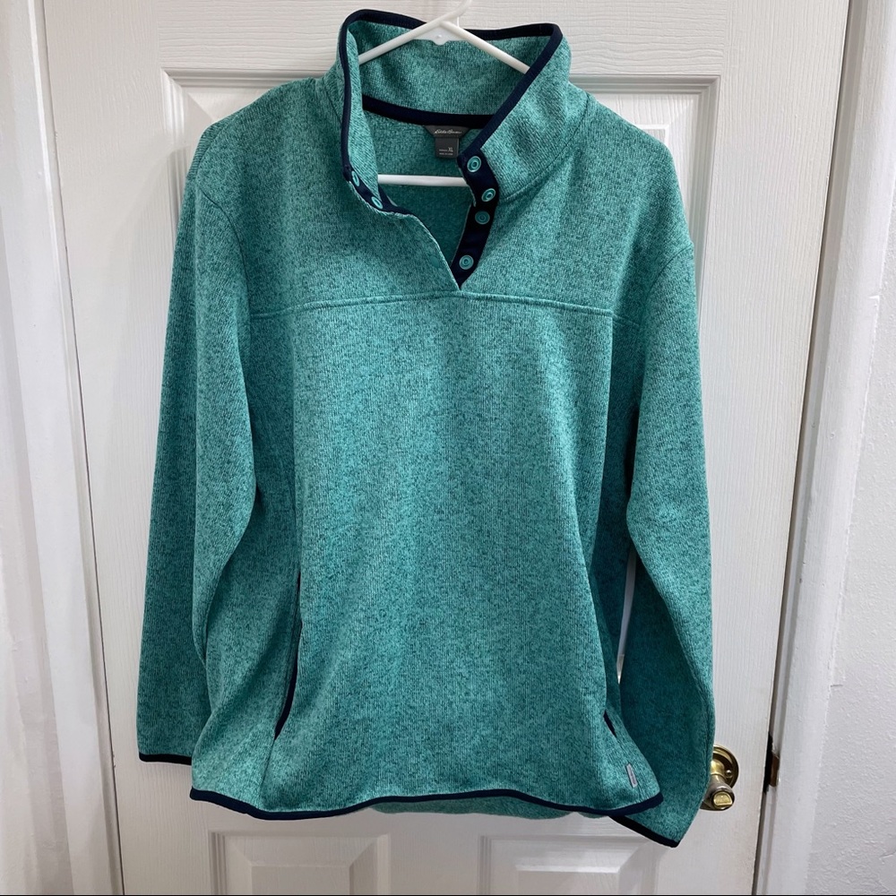 Eddie Bauer women’s teal sweater
